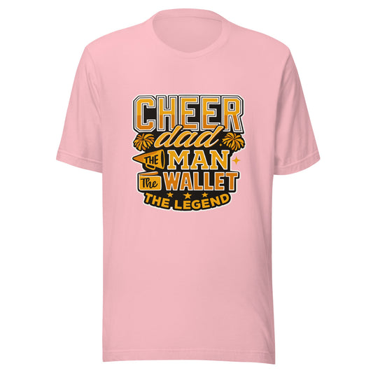 Performance | T-Shirt | Sunset Surge All-Star Cheerleading | Cheer Dad Legend Logo