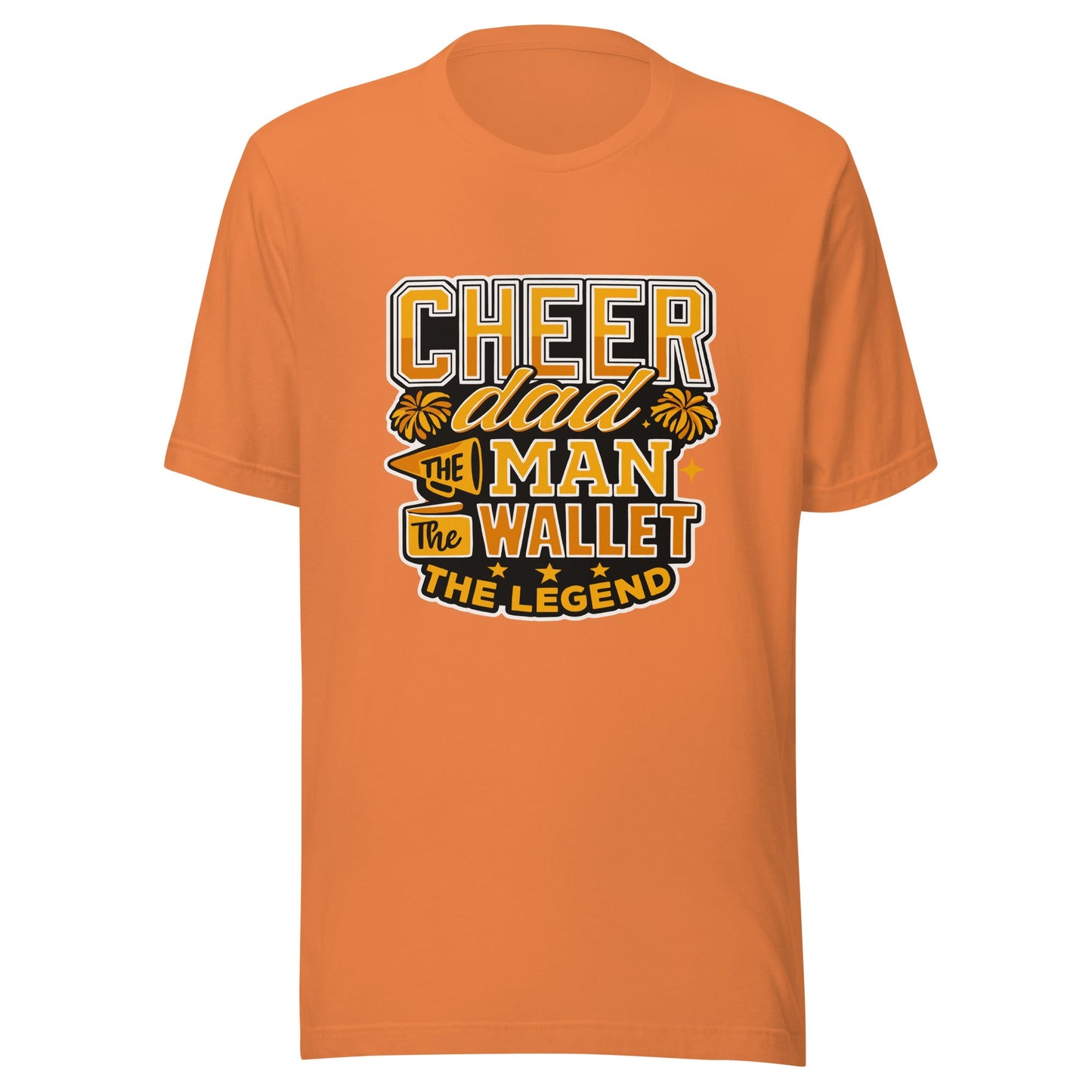 Performance | T-Shirt | Sunset Surge All-Star Cheerleading | Cheer Dad Legend Logo