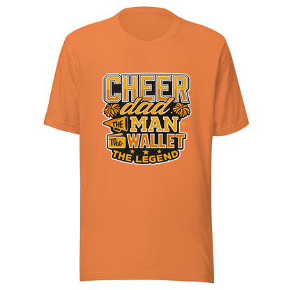 Performance | T-Shirt | Sunset Surge All-Star Cheerleading | Cheer Dad Legend Logo
