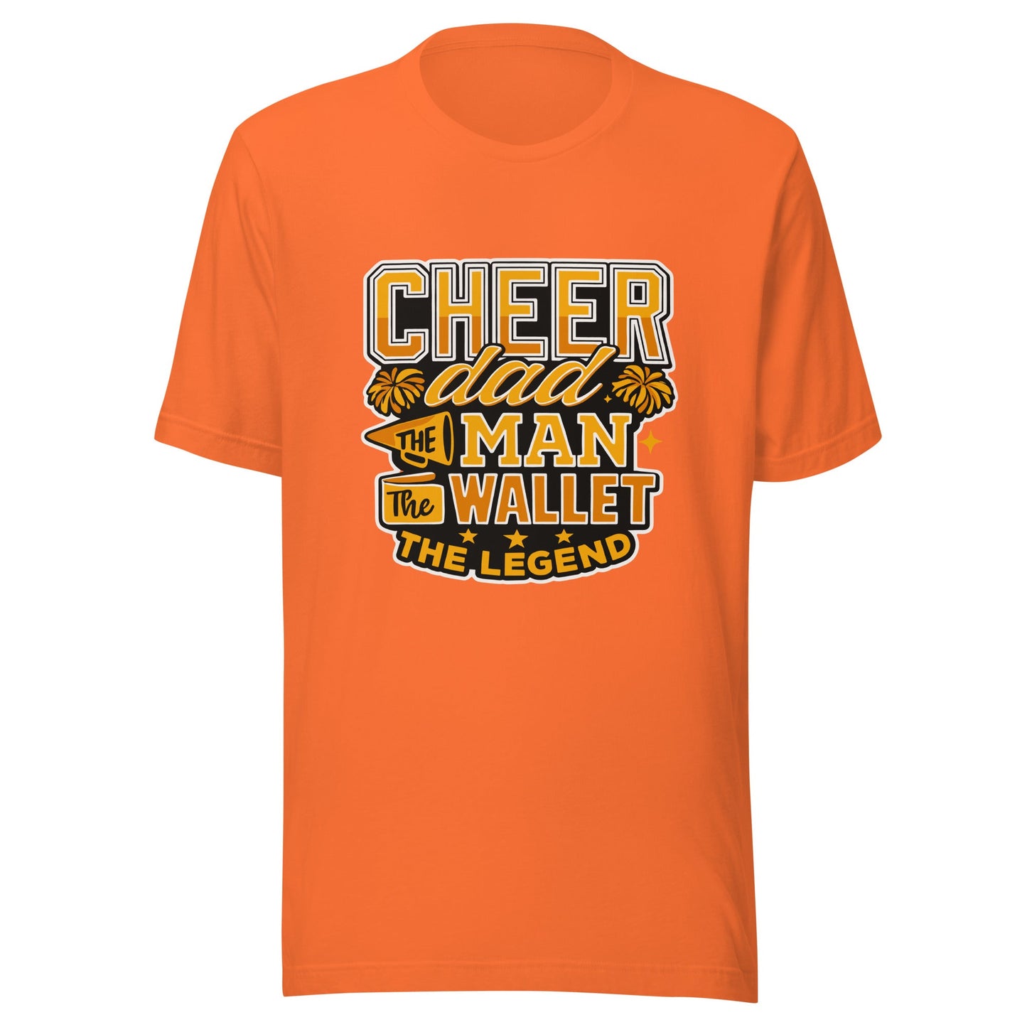 Performance | T-Shirt | Sunset Surge All-Star Cheerleading | Cheer Dad Legend Logo