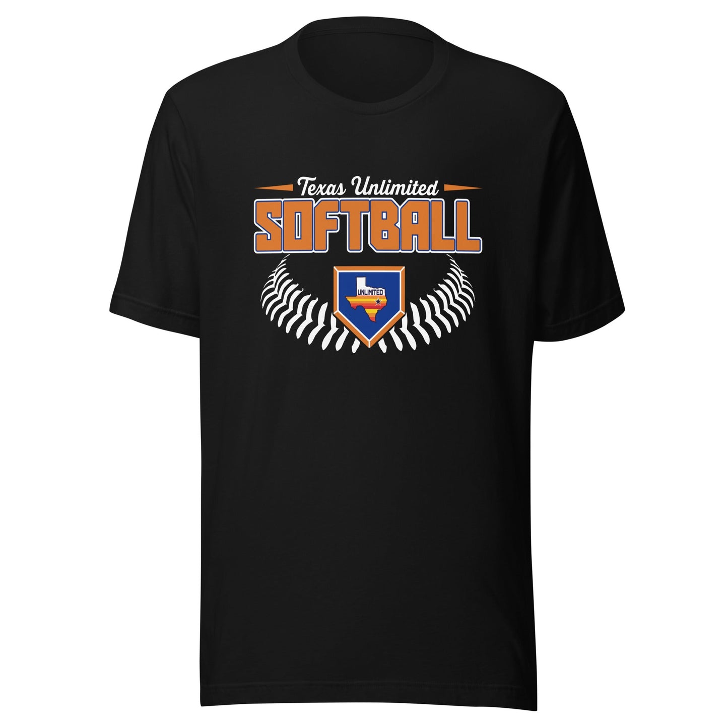 Performance | T-Shirt | Texas Unlimited | Softball Logo