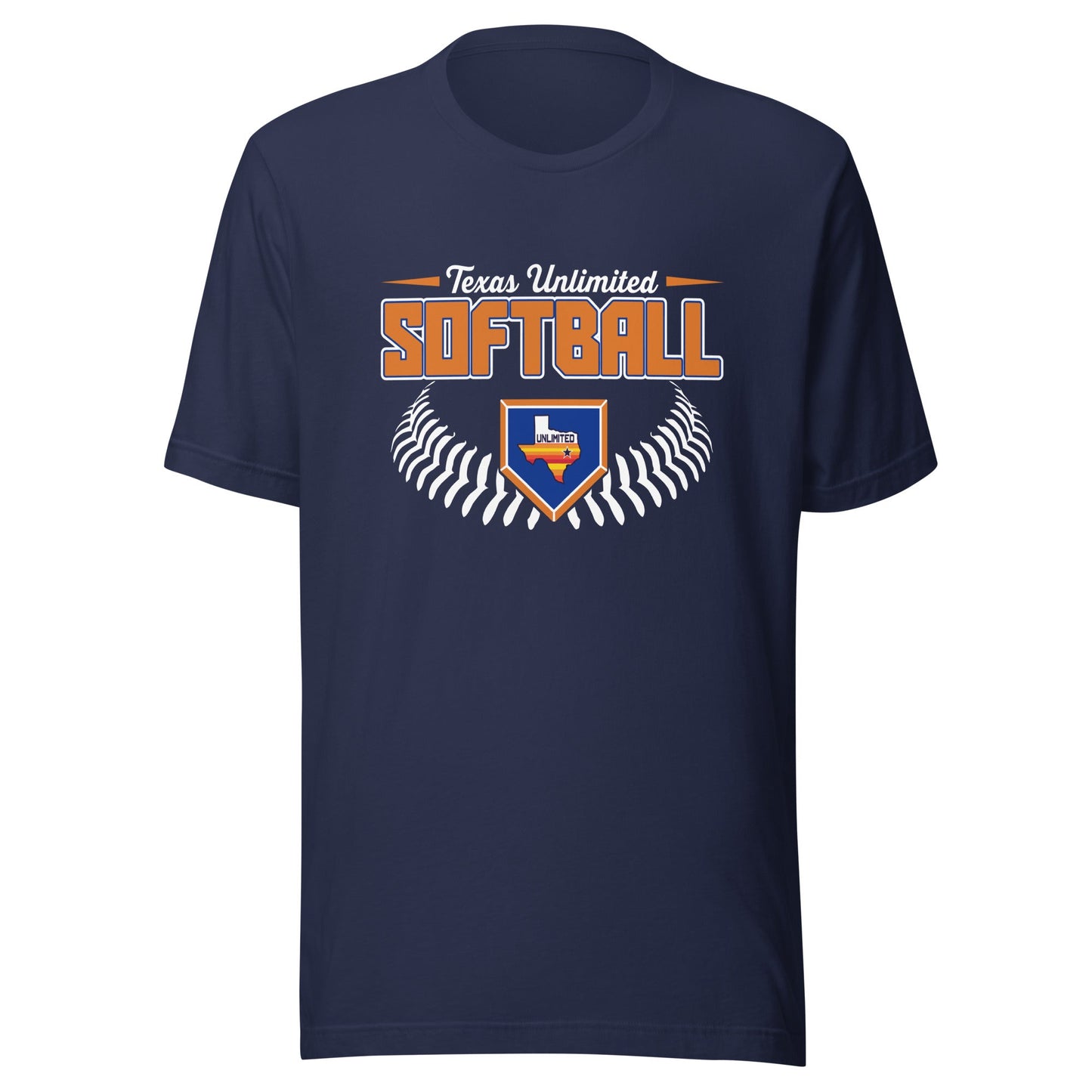 Performance | T-Shirt | Texas Unlimited | Softball Logo