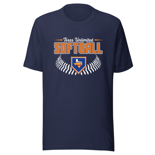 Performance | T-Shirt | Texas Unlimited | Softball Logo