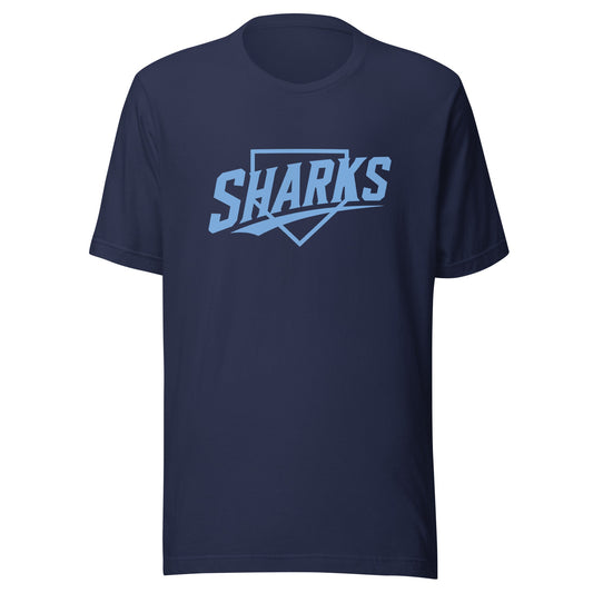 Performance | T-Shirt | The Sharks Baseball Team | Crest Logo
