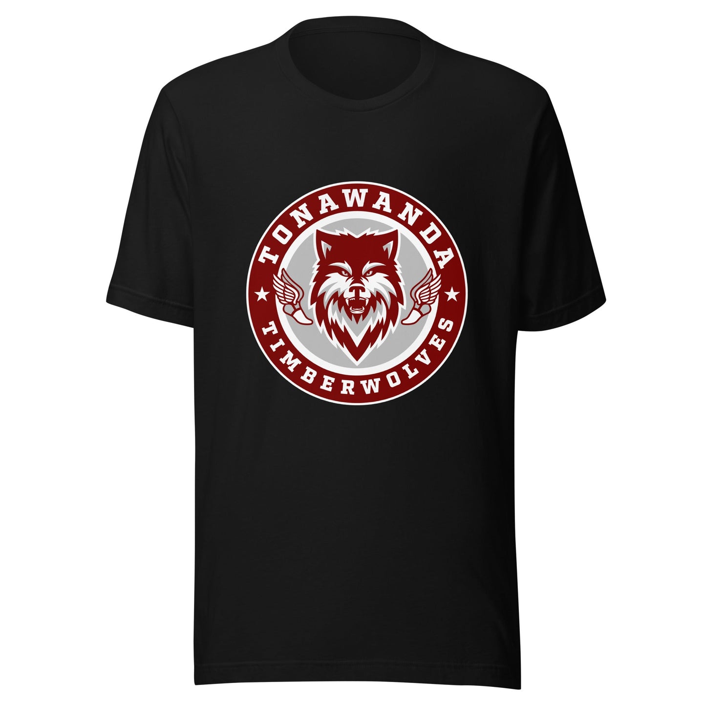 Performance | T-Shirt | Tonawanda High School Track and Field | Mascot Badge Logo