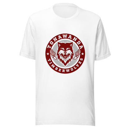 Performance | T-Shirt | Tonawanda High School Track and Field | Mascot Badge Logo