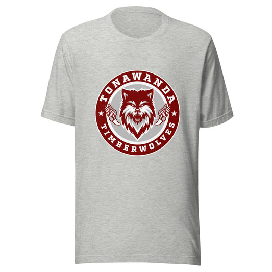 Performance | T-Shirt | Tonawanda High School Track and Field | Mascot Badge Logo