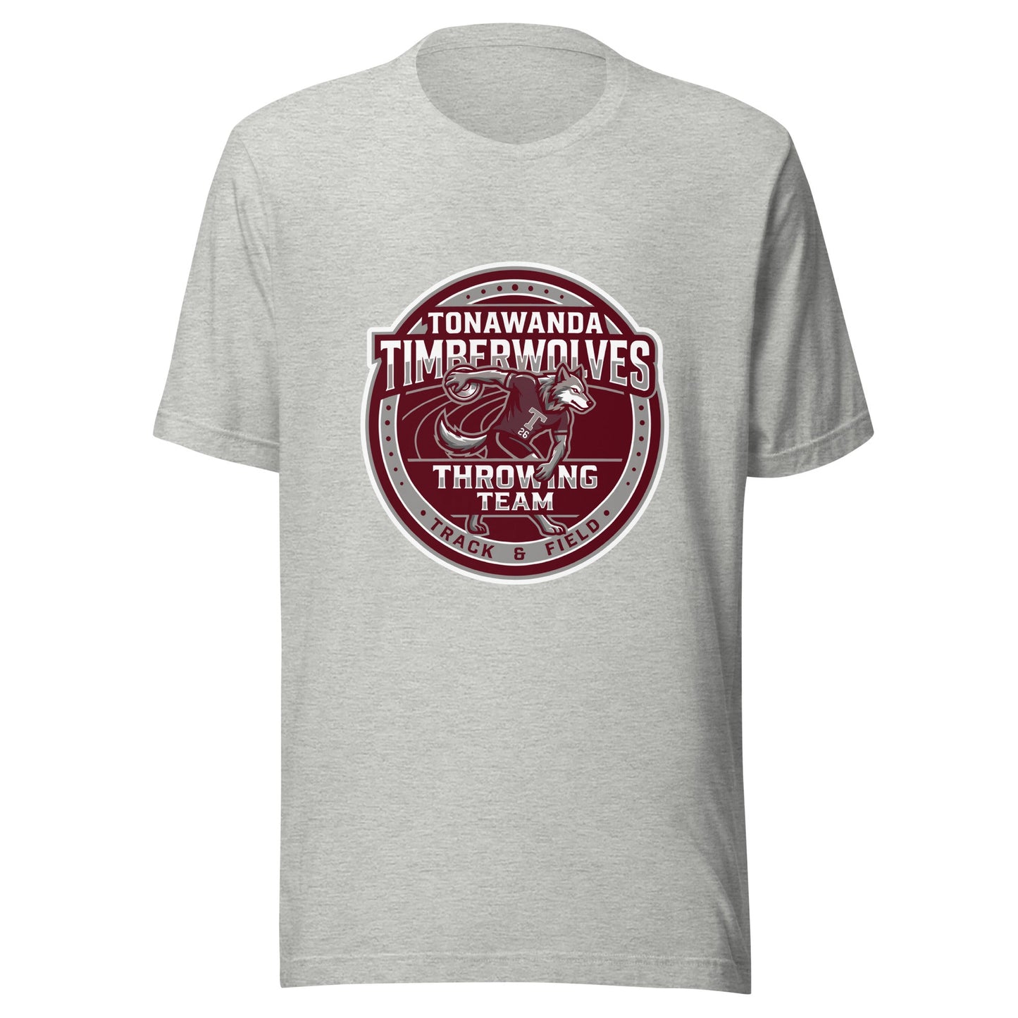 Performance | T-Shirt | Tonawanda High School Track and Field | Throwing Team Logo