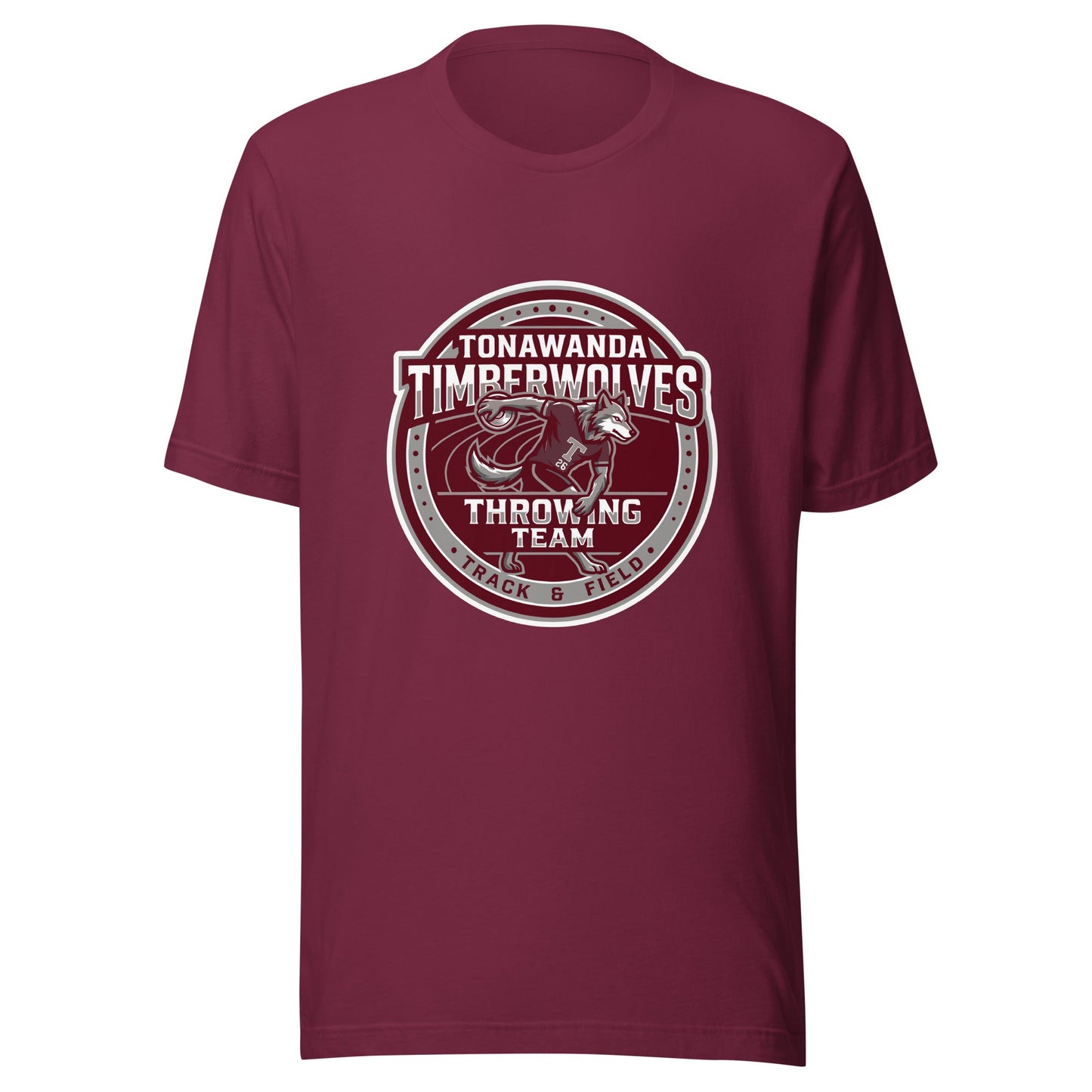 Performance | T-Shirt | Tonawanda High School Track and Field | Throwing Team Logo