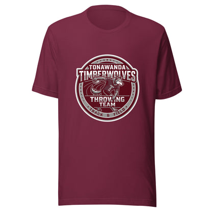 Performance | T-Shirt | Tonawanda High School Track and Field | Throwing Team Logo