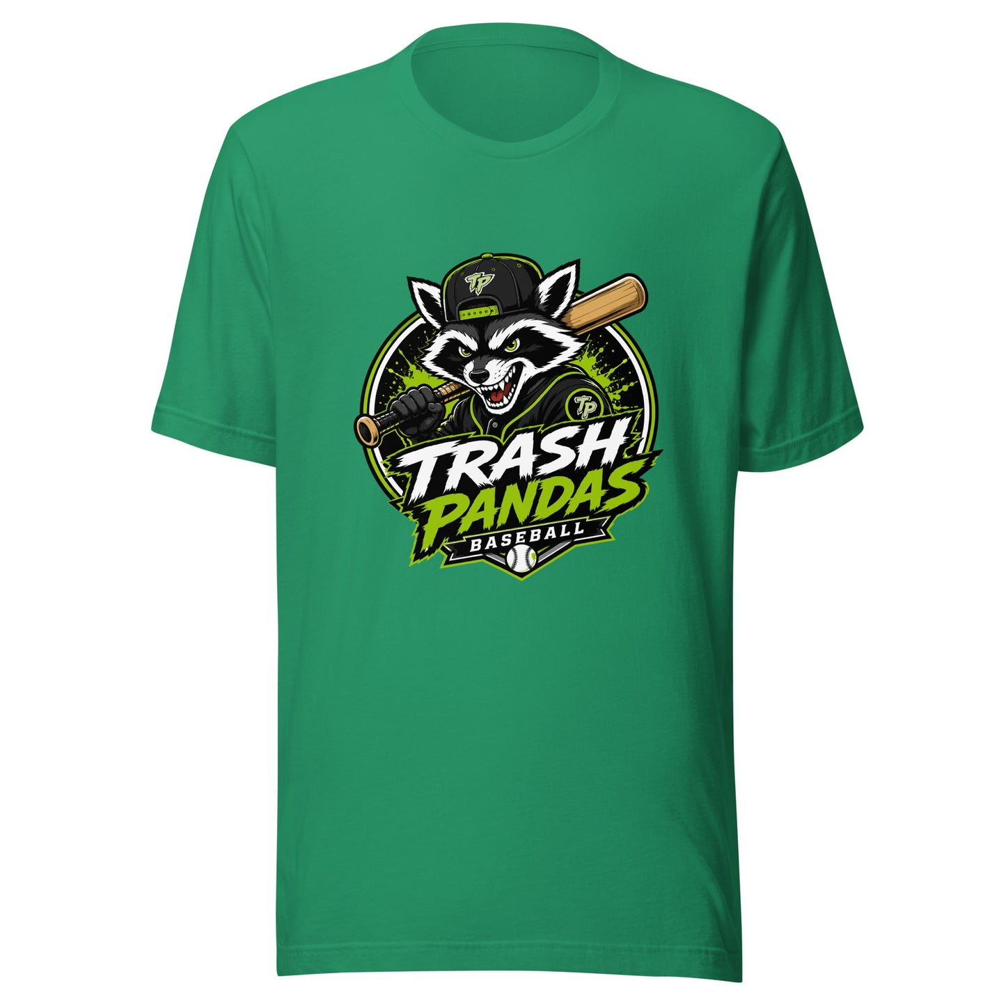 Performance | T-Shirt | Trash Pandas Baseball Organization | Mascot Logo