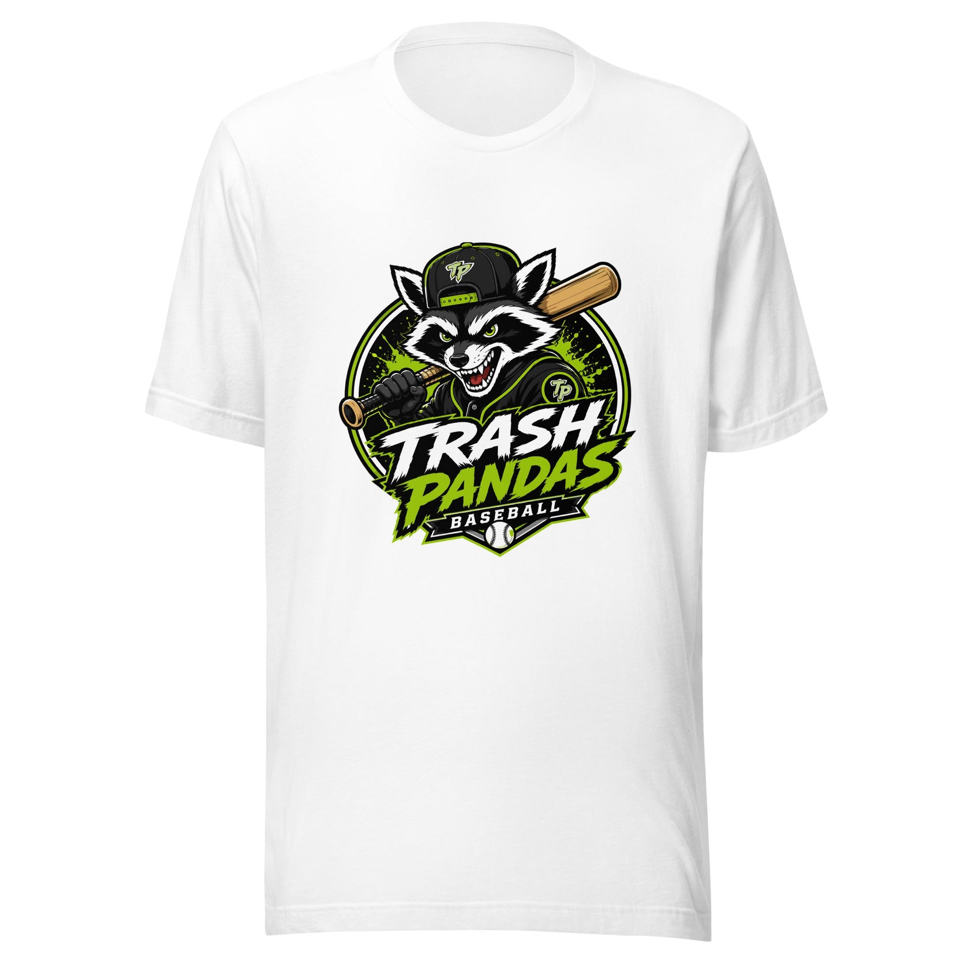 Performance | T-Shirt | Trash Pandas Baseball Organization | Mascot Logo