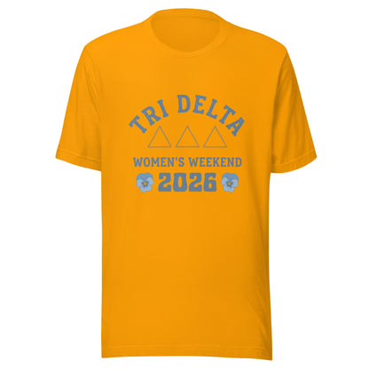 Performance | T-Shirt | Tri Delta Epsilon | Sisterhood Script Logo