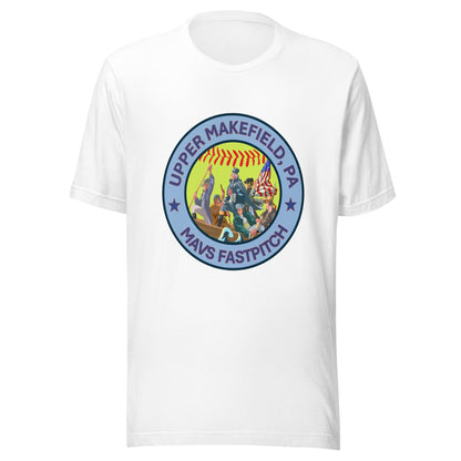 Performance | T-Shirt | Upper Makefield Mavs Fastpitch | Crossing Badge Logo