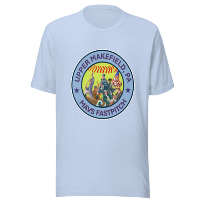 Performance | T-Shirt | Upper Makefield Mavs Fastpitch | Crossing Badge Logo