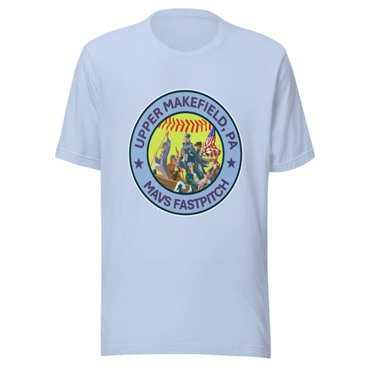 Performance | T-Shirt | Upper Makefield Mavs Fastpitch | Crossing Badge Logo