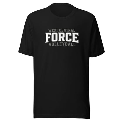 Performance | T-Shirt | West Central Force Volleyball | Grey Logo