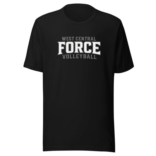 Performance | T-Shirt | West Central Force Volleyball | Grey Logo