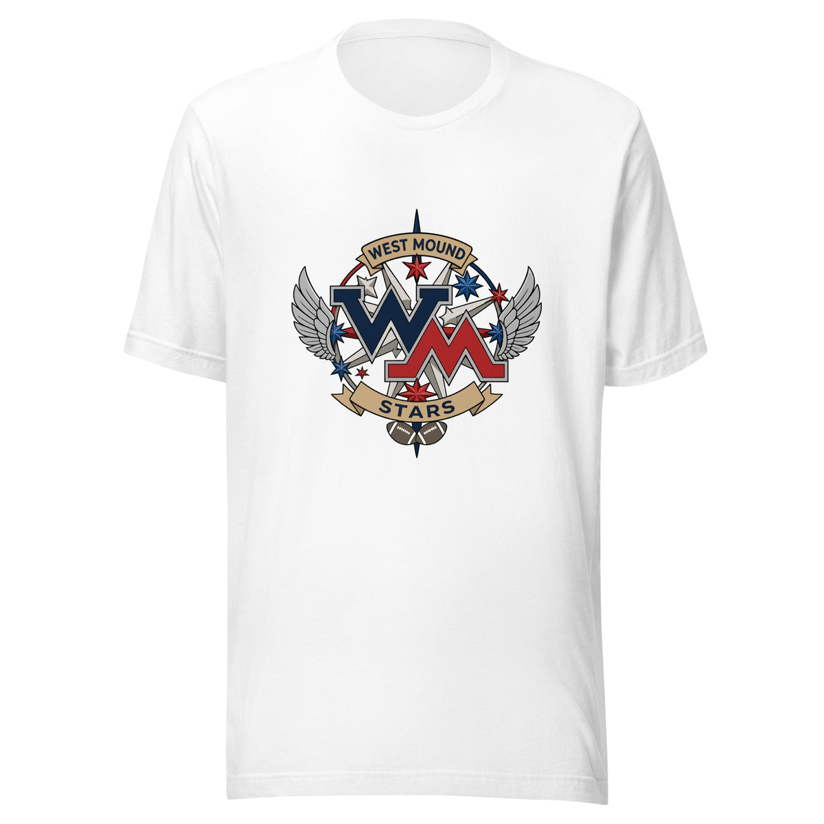 Performance | T-Shirt | West Mound Stars | Crest Logo