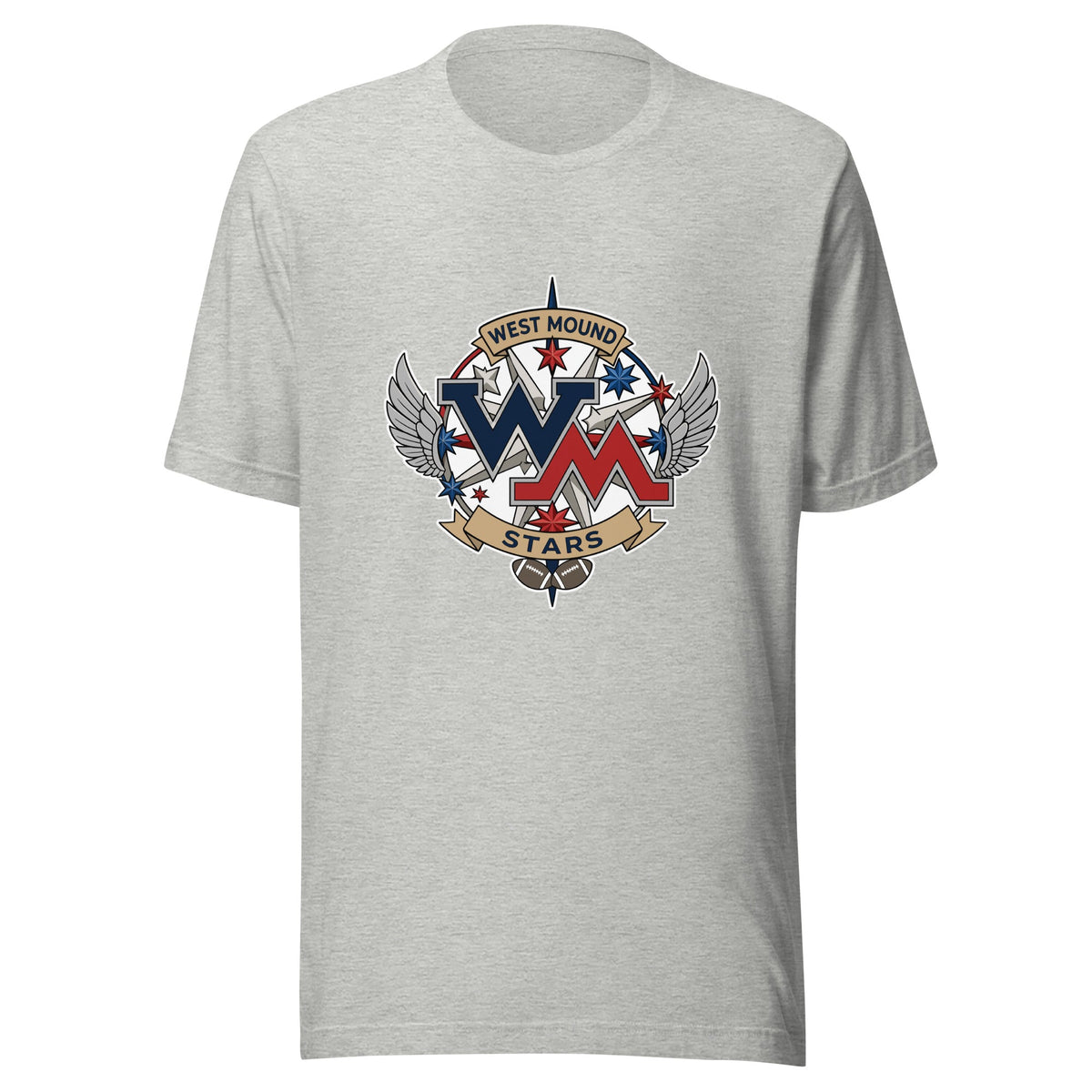Performance | T-Shirt | West Mound Stars | Crest Logo