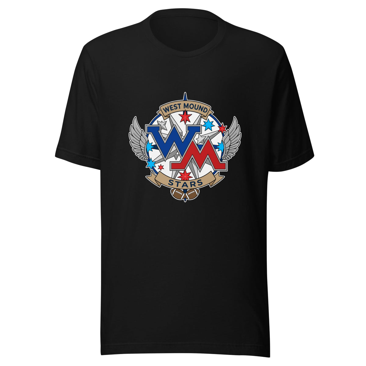 Performance | T-Shirt | West Mound Stars | Emblem Logo