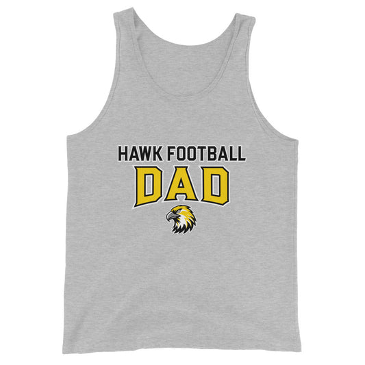 Performance | Tank Top | Cardinal Ohara Hawks | Football Dad Logo