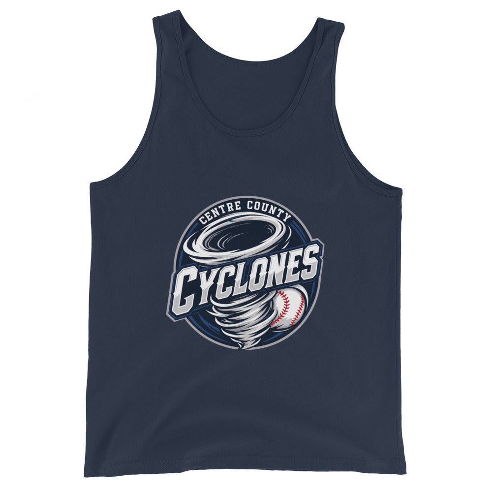 Performance | Tank Top | Centre County Cyclones | Badge Logo