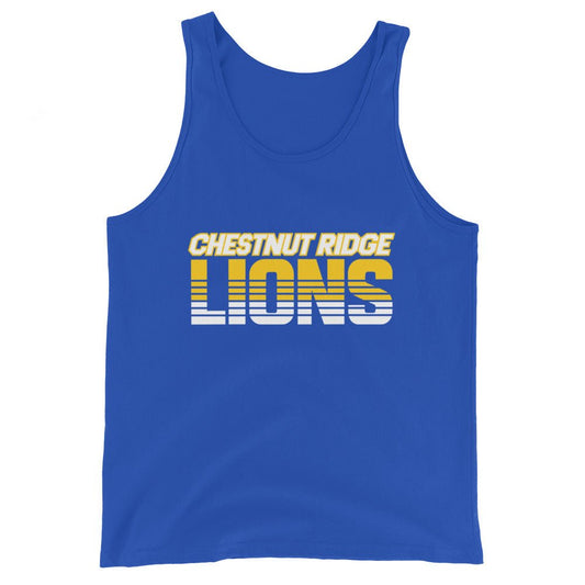 Performance | Tank Top | Chestnut Ridge Lions Football | Script Logo