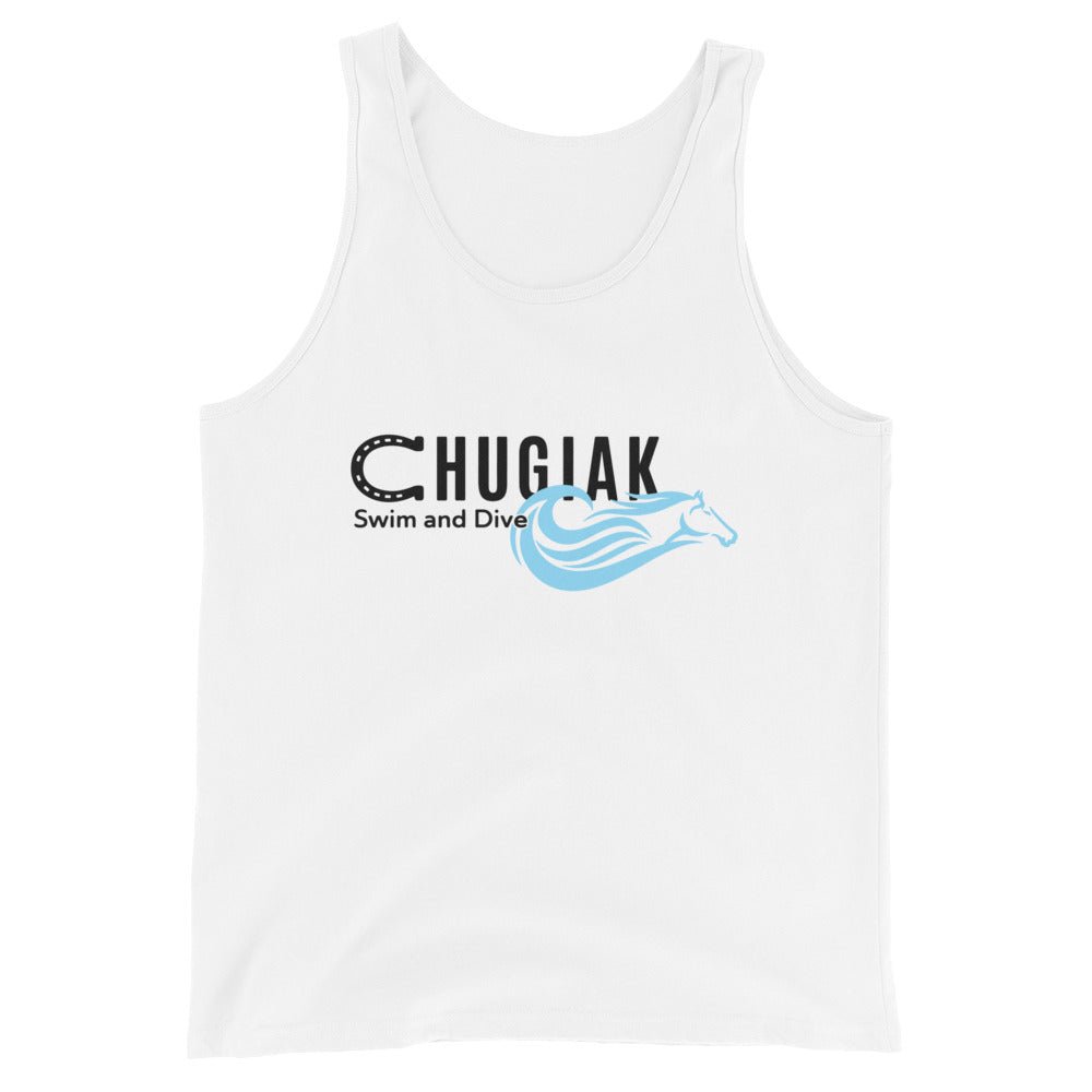 Performance | Tank Top | Chugiak Mustang Swim & Dive | Crest Logo