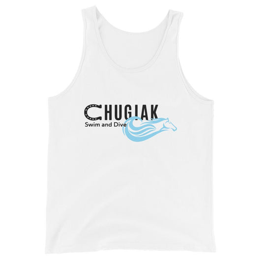 Performance | Tank Top | Chugiak Mustang Swim & Dive | Crest Logo