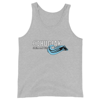 Performance | Tank Top | Chugiak Mustang Swim & Dive | Emblem Logo