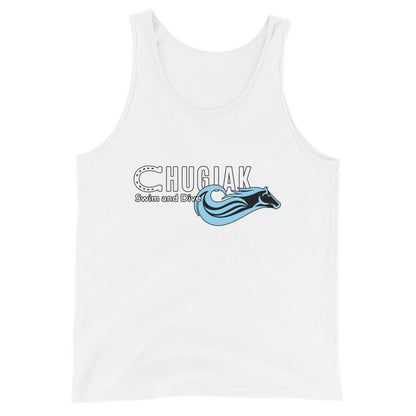Performance | Tank Top | Chugiak Mustang Swim & Dive | Emblem Logo