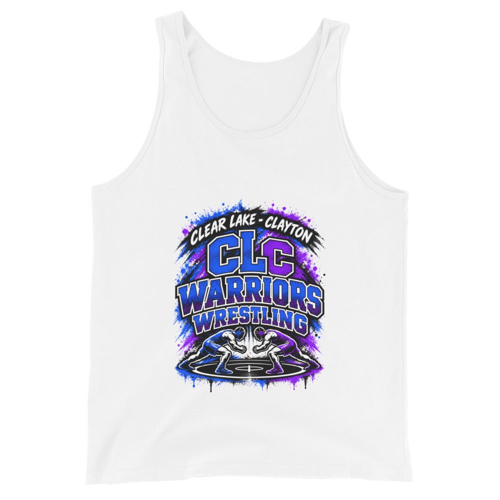 Performance | Tank Top | Clear Lake - Clayton Wrestling | Apex Logo