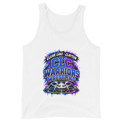 Performance | Tank Top | Clear Lake - Clayton Wrestling | Apex Logo
