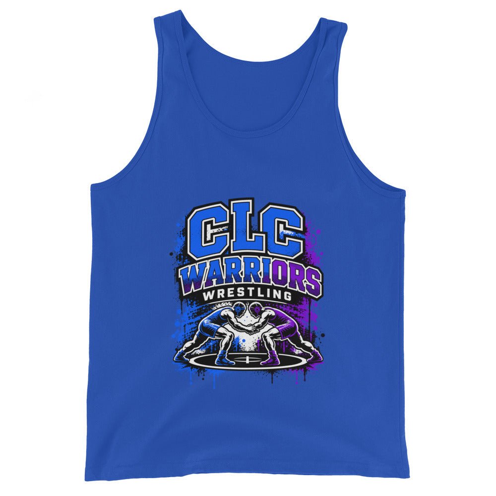 Performance | Tank Top | Clear Lake - Clayton Wrestling | Emblem Logo