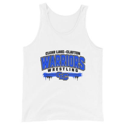 Performance | Tank Top | Clear Lake - Clayton Wrestling | Warrior Crest Logo