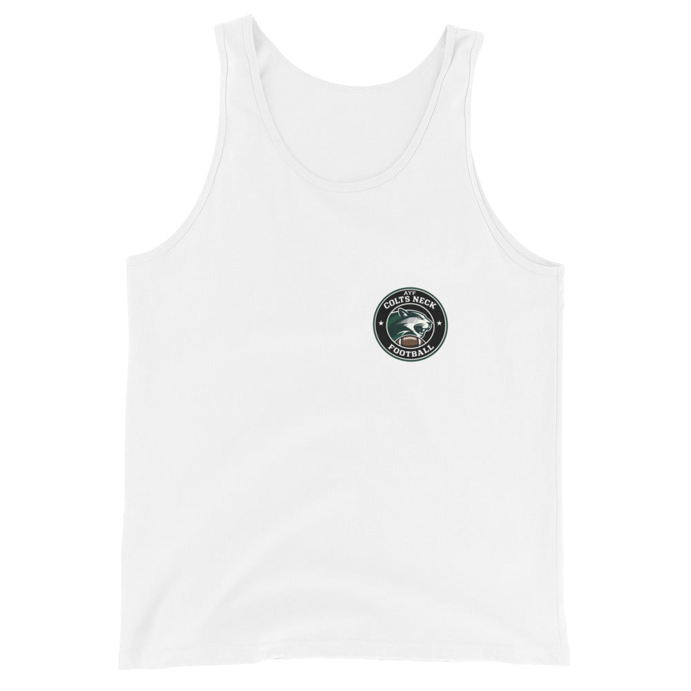 Performance | Tank Top | Colts Neck Cougars | Youth Tackle Football (AYF) | Varsity Badge Logo