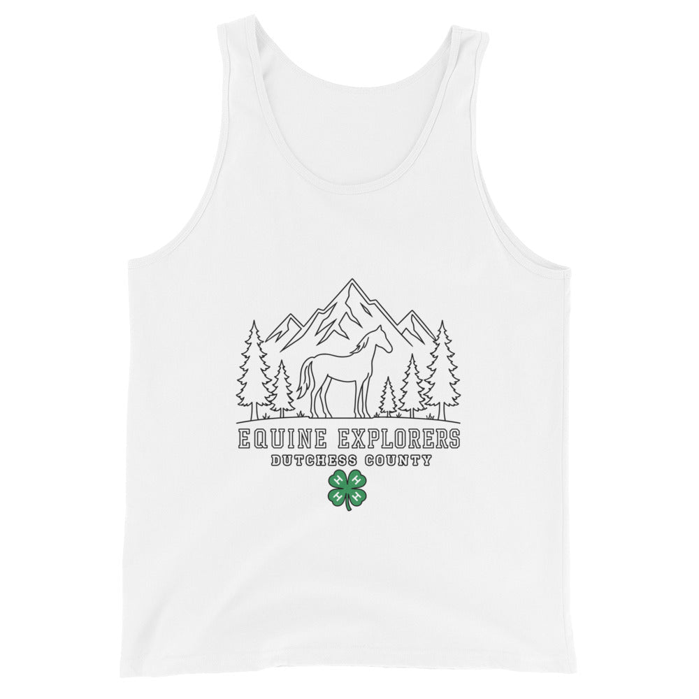 Performance | Tank Top | Equine Explorers | Dutchess Crest Trailblazers Logo