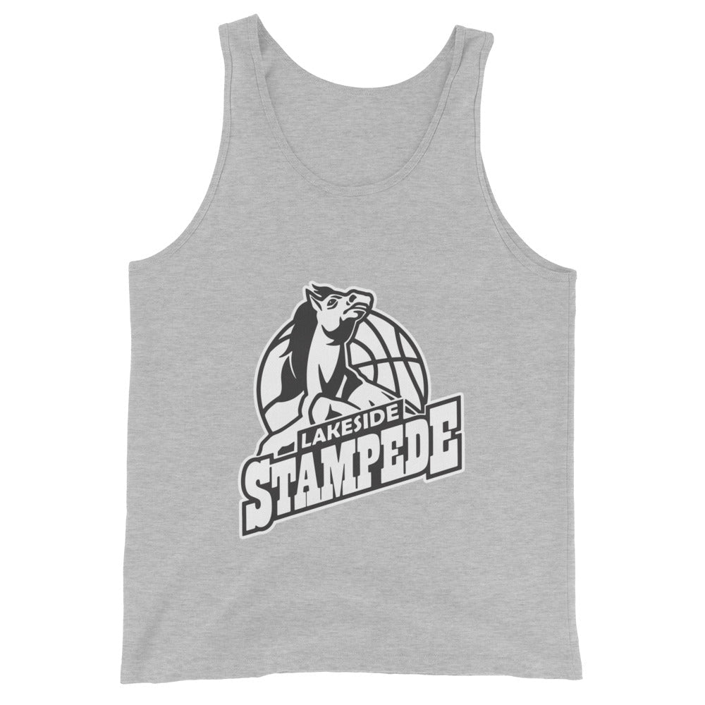 Performance | Tank Top | Lakeside Stampede | Basketball Mascot Logo