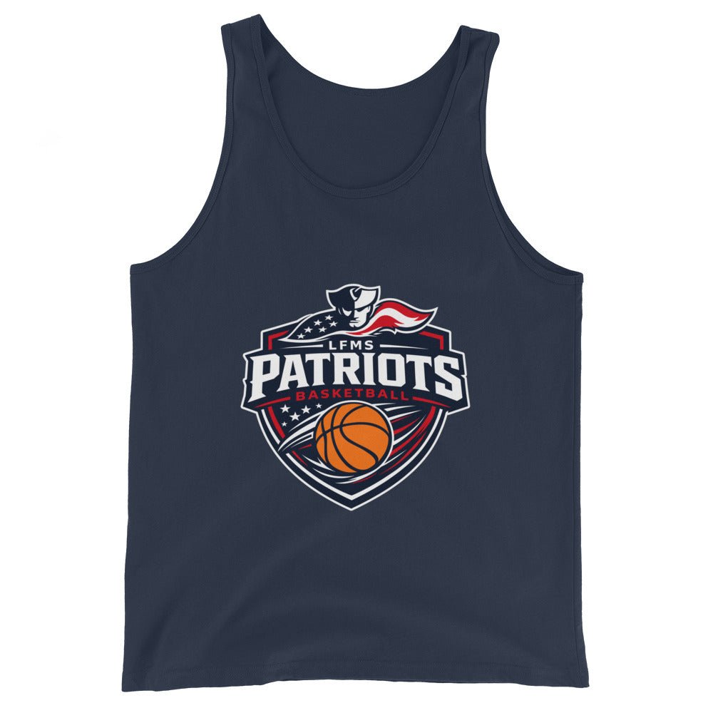Performance | Tank Top | LFMS Athletics | Patriots Basketball Logo