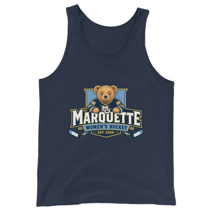 Performance | Tank Top | Marquette University Women's Hockey | Bear Athletics Logo