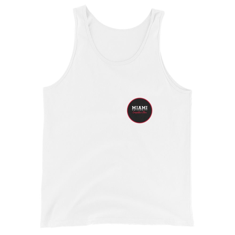 Performance | Tank Top | Miami University Competitive Cheer Team | Badge Logo