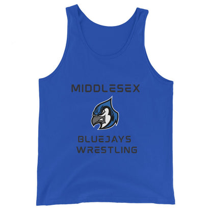 Performance | Tank Top | Middlesex Bluejays Wrestling | Bluejays Logo