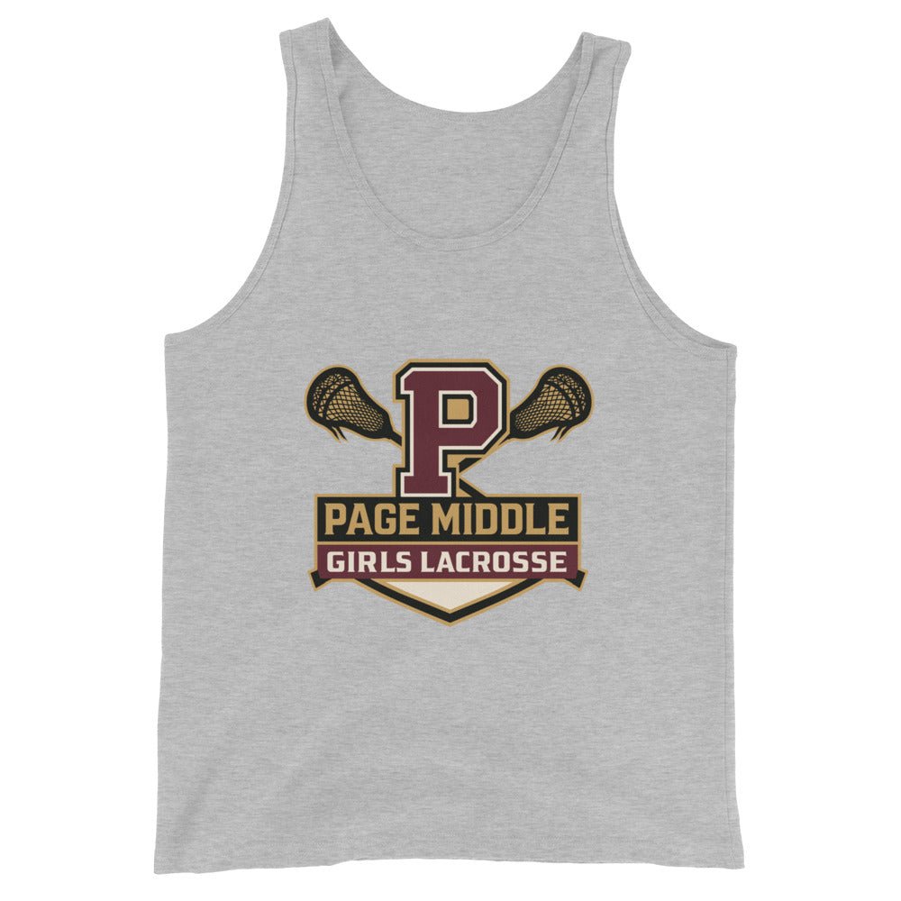 Performance | Tank Top | Page Middle Girls Lacrosse | Block P Logo