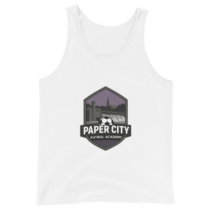 Performance | Tank Top | Paper City Futbol Academy | Vanguard Shield Logo
