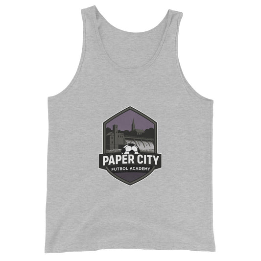 Performance | Tank Top | Paper City Futbol Academy | Vanguard Shield Logo