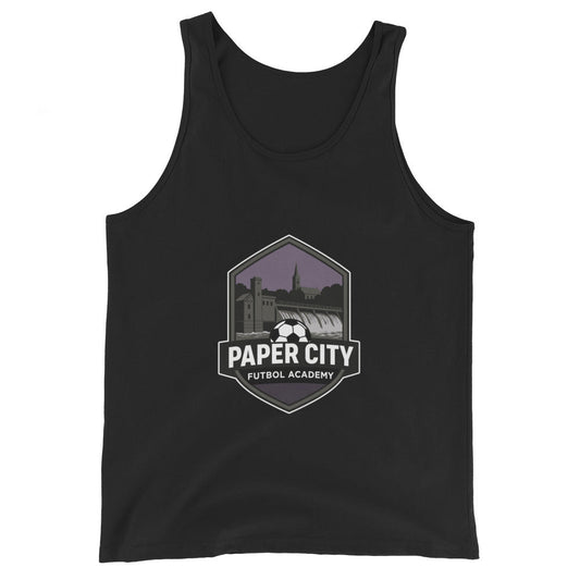 Performance | Tank Top | Paper City Futbol Academy | Vanguard Shield Logo