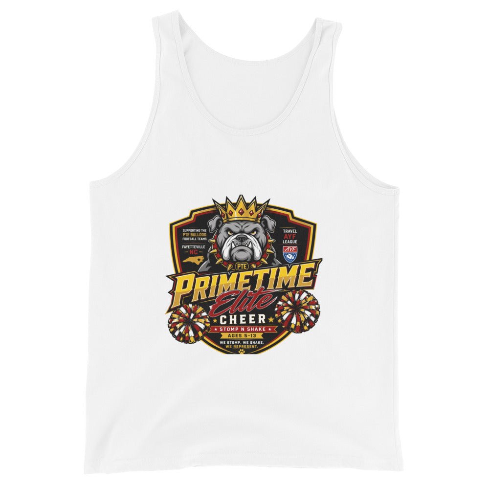 Performance | Tank Top | PTE Bulldog Cheer | Shield Logo