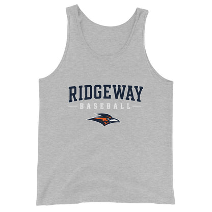 Performance | Tank Top | Ridgeway High School Baseball | Modern Script Logo