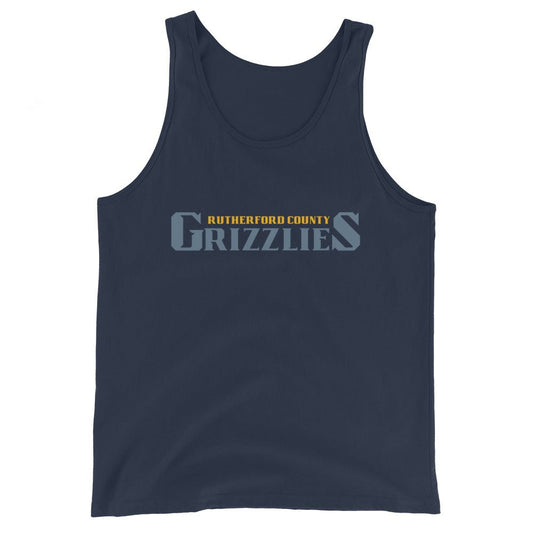 Performance | Tank Top | Rutherford County Grizzlies Football | Alt Script Logo